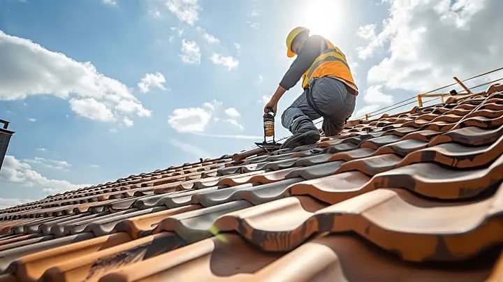 Différents artisans du bâtiment maçon électricien plombier couvreur